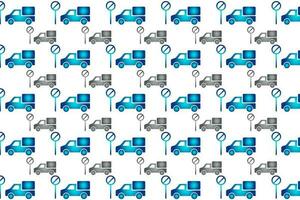 Abstract Stop Truck Pattern Background vector