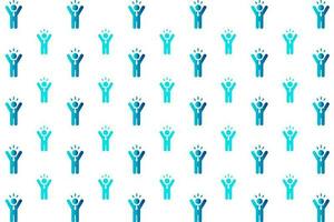 Abstract Successful Person Pattern Background vector