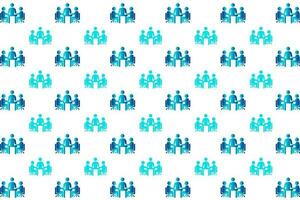 Abstract Team Meeting Pattern Background vector