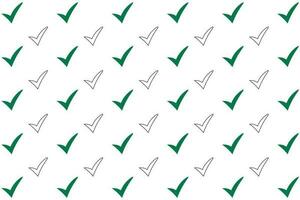 Abstract Tick Green Pattern Background vector
