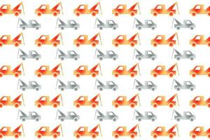 Abstract Tow Truck Pattern Background vector