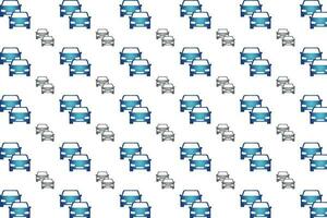 Abstract Two Cars in Line Pattern Background vector