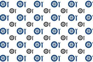 Abstract Wheel and Wrench Pattern Background vector