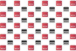 Abstract Week Pattern Background vector