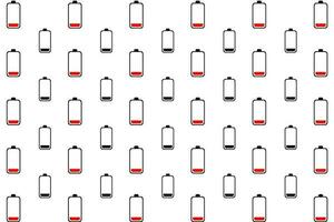 Abstract very low Battery Pattern Background vector
