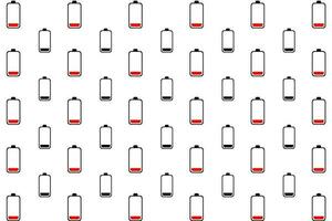 Abstract very low Battery Pattern Background vector