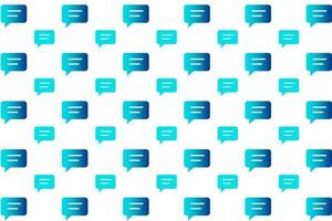 Abstarct Chat Box Pattern Background vector