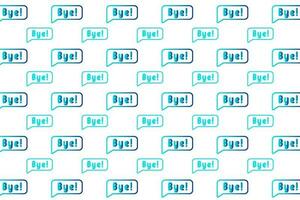 Abstarct Bye Message Pattern Background vector