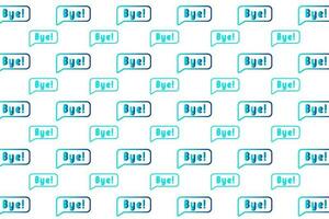 Abstarct Bye Message Pattern Background vector