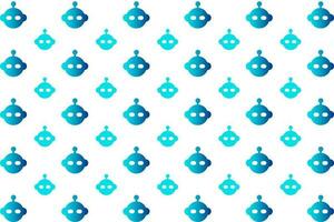 Abstarct Chatbot Pattern Background vector