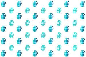 Abstract Bomb Grenade Pattern Background vector