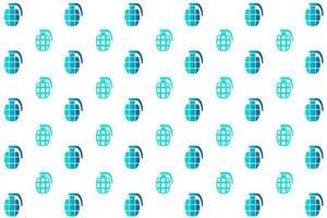 Abstract Bomb Grenade Pattern Background vector