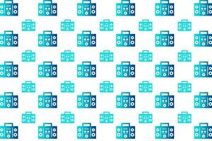 Abstract Boombox Pattern Background vector