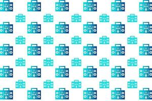 Abstract Boombox Pattern Background vector