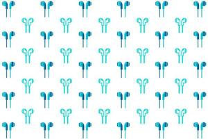 Abstract Creative Earphone Pattern Background vector