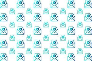 Abstract Email Received Pattern Background vector