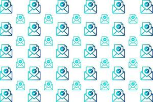 Abstract Email Received Pattern Background vector