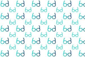 Abstract Eyeglasses Pattern Background vector