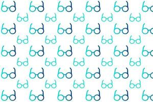 Abstract Eyeglasses Pattern Background vector