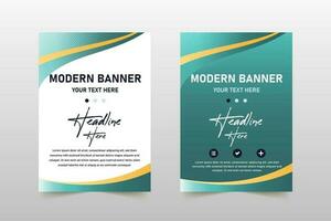 Abstract Elegent Curved Banner Template With Dots vector