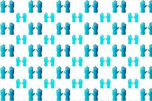Abstract Hand Gloves Pattern Background vector