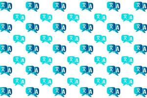 Abstract Language Translator Pattern Background vector