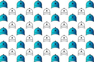 Abstract Men Cap Pattern Background vector