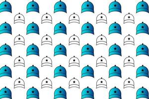 Abstract Men Cap Pattern Background vector