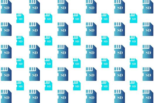 Abstract Micro SD Card Pattern Background vector