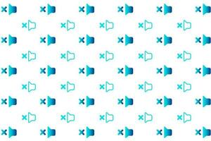 Abstract No Sound Pattern Background vector