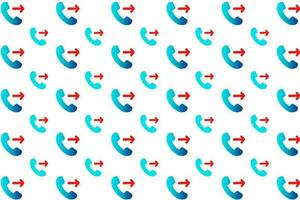Abstract Outgoing Call Pattern Background vector