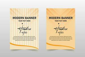 Abstract Modern Striped Minimal Banner Template vector