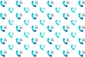 Abstract Phone Call Pattern Background vector