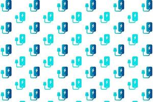Abstract Power Bank Pattern Background vector
