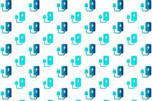 Abstract Power Bank Pattern Background vector