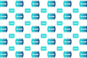 Abstract Ram Memory Pattern Background vector