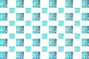 Abstract QR Code Pattern Background vector