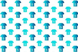 Abstract S Size Shirt Pattern Background vector