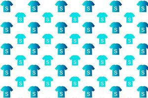 Abstract S Size Shirt Pattern Background vector