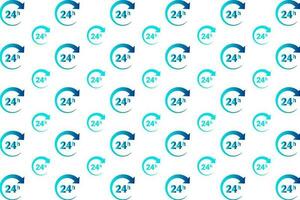 Abstract Round 24H Pattern Background vector