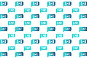 Abstract SMS Message Pattern Background vector