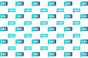 Abstract SMS Message Pattern Background vector