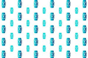 Abstract Smart Watch Charging Pattern Background vector