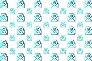 Abstract Spam Mail Pattern Background vector