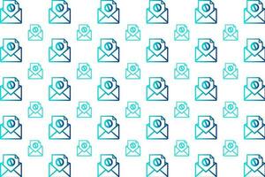 Abstract Spam Mail Pattern Background vector