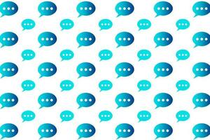 Abstract Talk Bubble Pattern Background vector