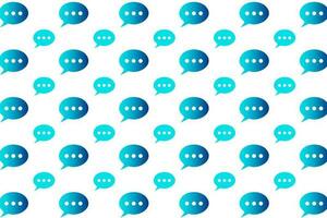 Abstract Talk Bubble Pattern Background vector