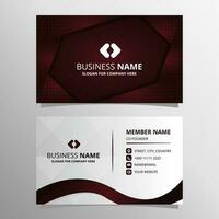 Abstract Vector Gradient Geometric Business Card With Abstract Shapes