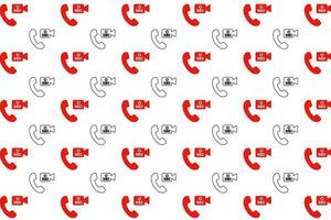 Abstract Video Call Record Pattern Background vector