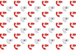 Abstract Video Call Record Pattern Background vector